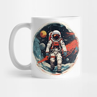 Colorful Astronaut in Space #7 Mug
